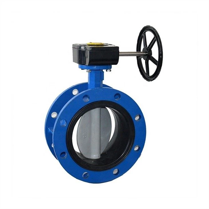 BS5155 Ductile Iron Double Flanged Buttefly Valve